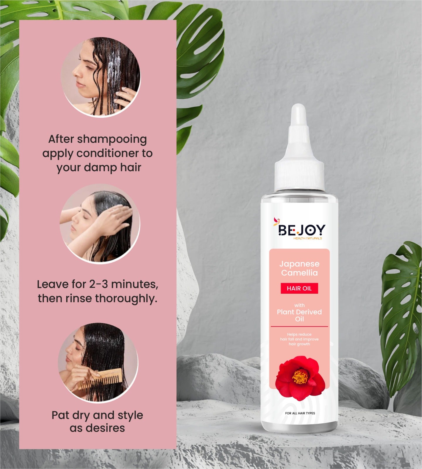 Bejoy Japanese Camellia Hair Oil. Bejoy Japanese Camellia Hair Oil 100-ML Pack Of 1 Deep Hydration for hair Strength Repair Shine & Scalp Care