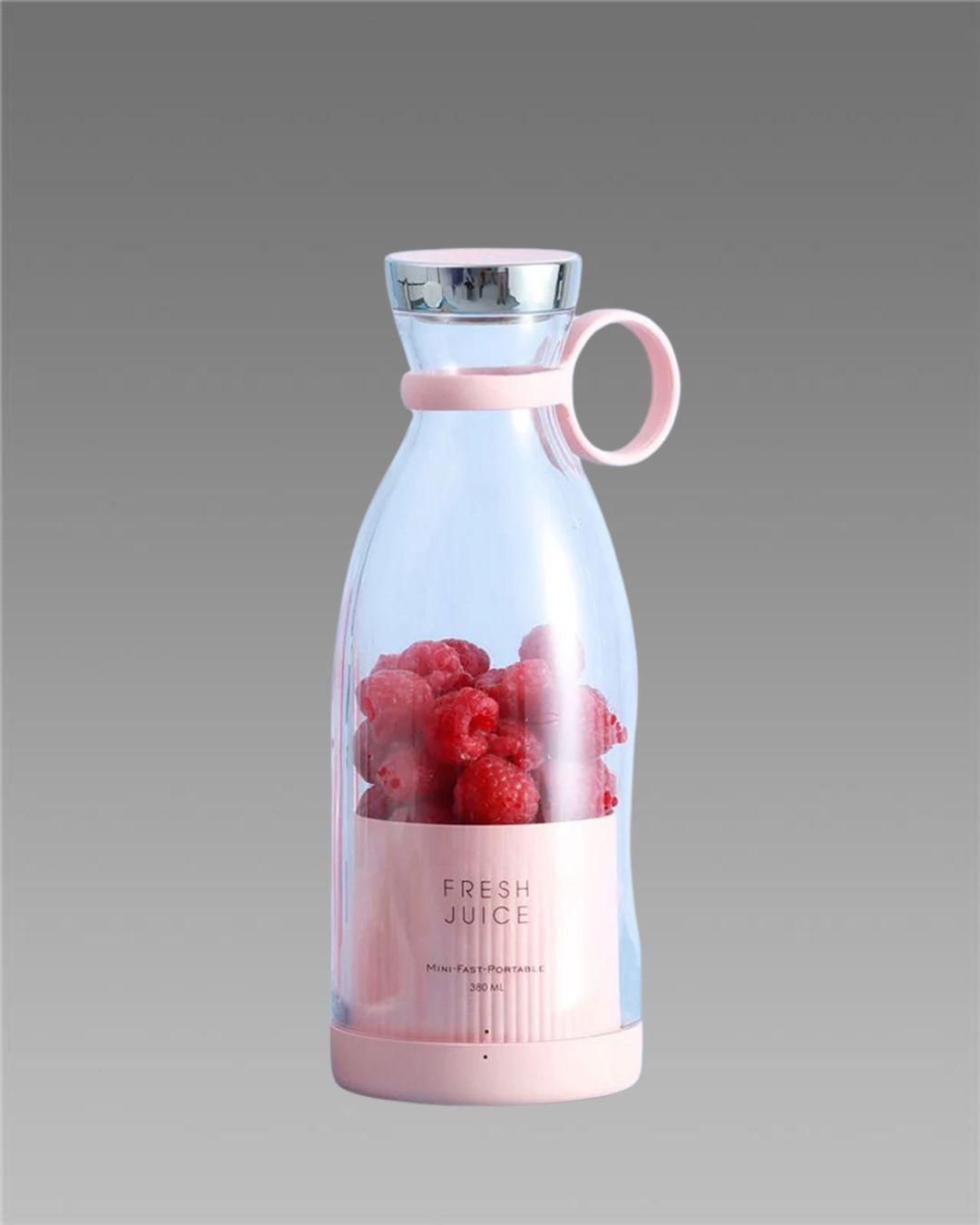 Traverl Portable Mini Juice Blender. ELECTRONIC Blender Portable Juicer for Smoothie, Juice, Vegetable Shakes with 6 Blades Wireless Charging Mini Personal Size Mixer Bottle Grinder, 420 Ml