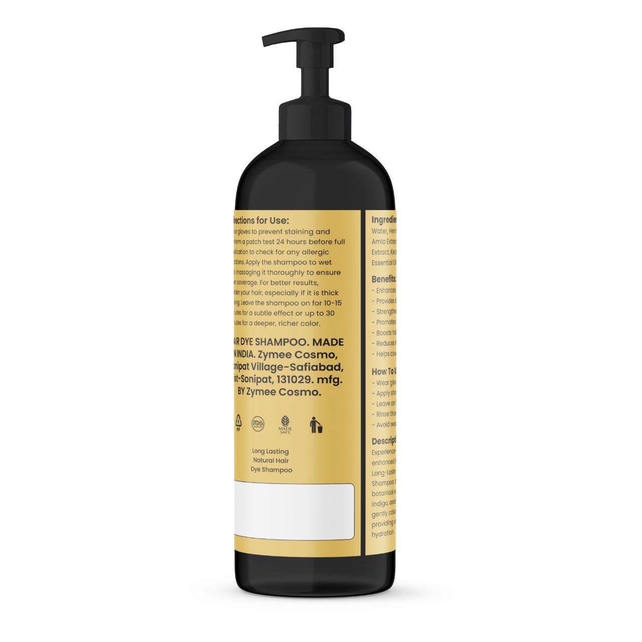 Long-Lasting Natural Hair Dye Shampoo | Ammonia & Peroxide Free Color | 100ML (Pack of 1)