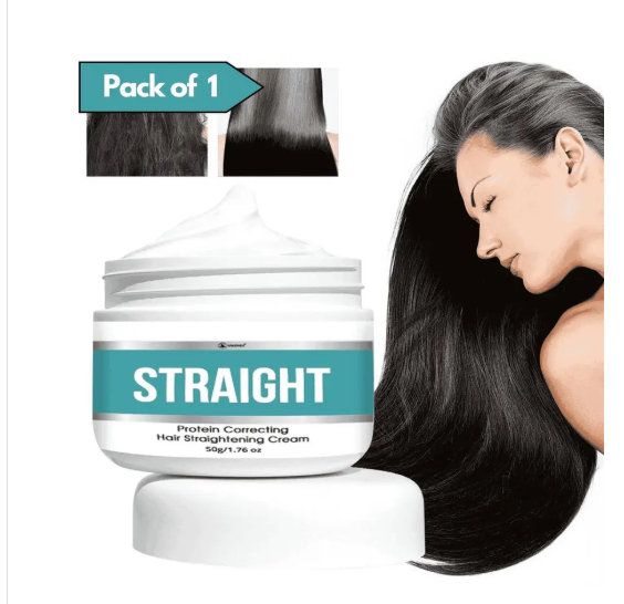 Protein Correcting Hair Straightening Cream, Silk & Gloss Protein Keratin For Men & Women (100G) Pack of 1