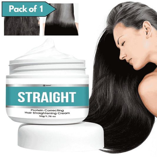 Protein Correcting Hair Straightening Cream, Silk &amp; Gloss Protein Keratin For Men &amp; Women (100G) Pack of 1