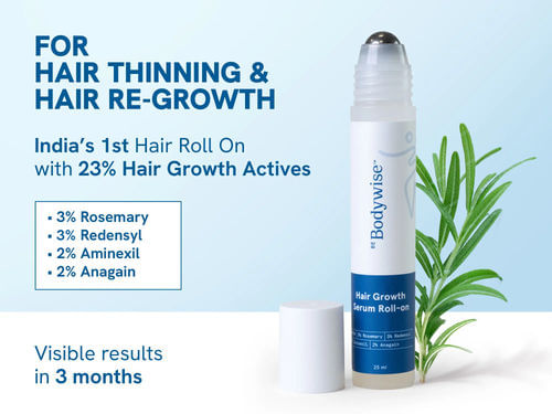Be Bodywise Rosemary Hair Growth Serum (Roll On).For Hair Thinning & New Hair Growth. Advanced Hair Growth Serum Roll On (25ml)