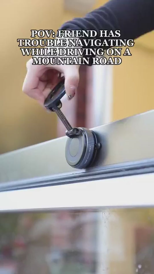 Vacuum Suction Magnetic Bracket. Outlouders 360° Magnetic Car Phone Holder | Universal Sticky Dashboard Mount | Hands-Free Mobile Stand for All Phones